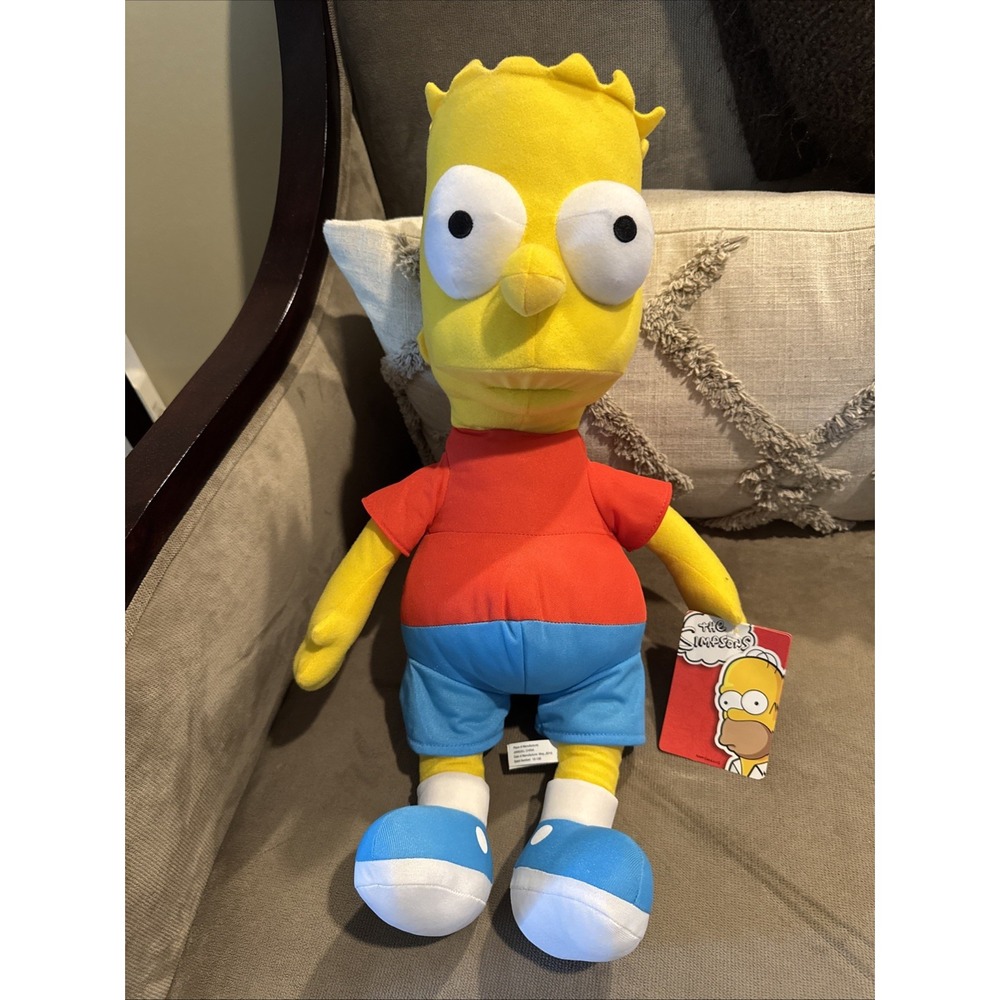 NWT‎ Simpsons Bart Large Plush Approx. 28"Long Official 2016 FOX Toy Factory NEW